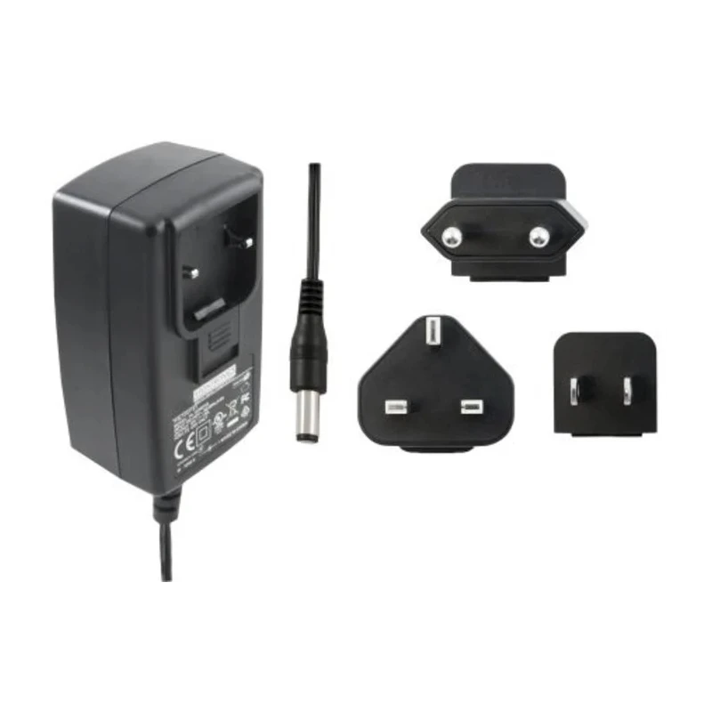 RS PRO 2.1 x 5.5 x 12 mm Centre Positive AC/DC Adapter EU, US Interchangeable Plug 6 W 12V DC Output 500 mA 903-2863