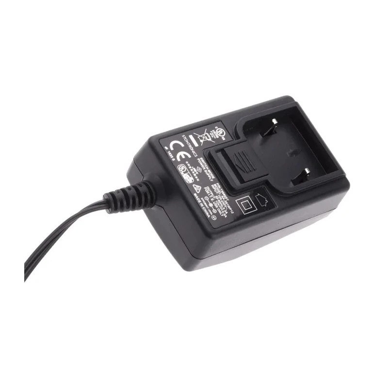 RS PRO 2.1 x 5.5 x 12 mm Centre Positive AC/DC Adapter EU, US Interchangeable Plug 6 W 12V DC Output 500 mA 903-2863