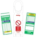 Brady Safety Scaffolding Tag Red on White German Language Kit with 1 Pen, Box 10 Holders, 20 Inserts SCAF-DE-STSH-A