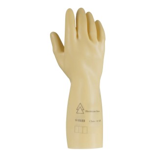 Penta Electrical Insulating Gloves Latex Coating Size 10, Beige, 500V AC Protection GLE36-00/10