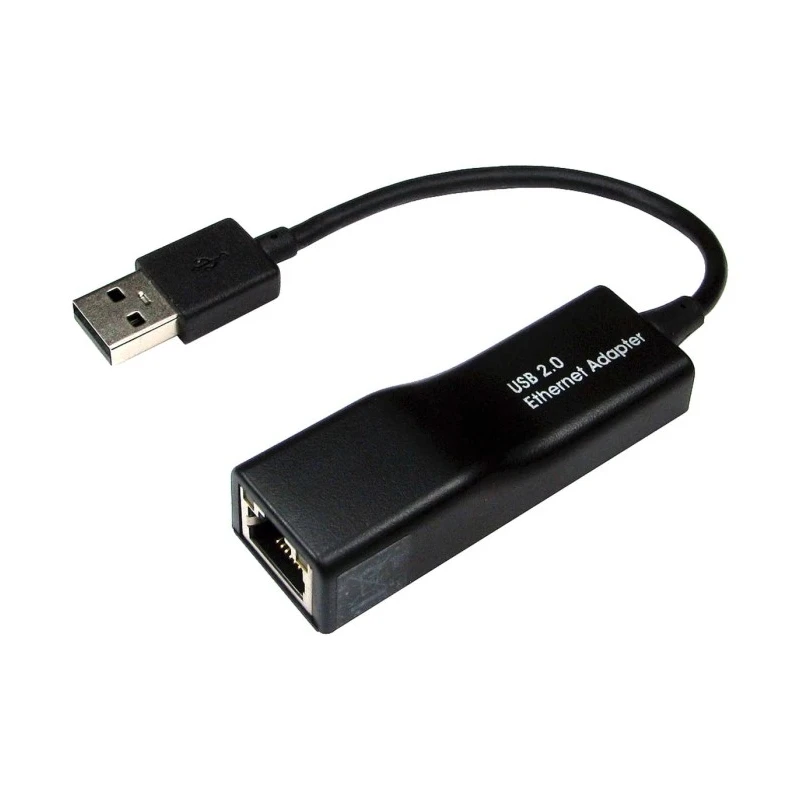 RS PRO USB 1.1 USB 2.0 100Mbps Network Speed USB Network Adapter 10 cm Cable, Black 195-4911