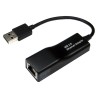 RS PRO USB 1.1 USB 2.0 100Mbps Network Speed USB Network Adapter 10 cm Cable, Black 195-4911