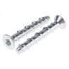 RS PRO Carbon Steel Anchor Bolt M8 x 60 mm Countersunk Head with Star Drive 908-6731