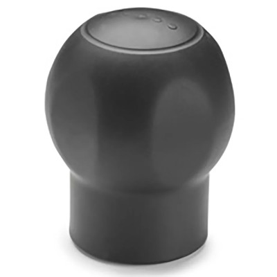 Elesa Black Two-Volume Handle Lever, Thread Size M10, Thread Length 20mm, Knob Diameter 50 mm, Brass Insert 245205-C1
