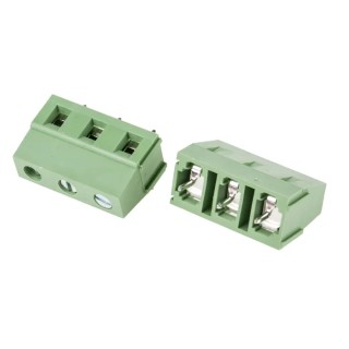 RS PRO RS PRO PCB Terminal Block, 3-Contact, 7.5 mm Pitch, 1 Row, Green, Screw Connection, 10 A, 300 V 897-0926