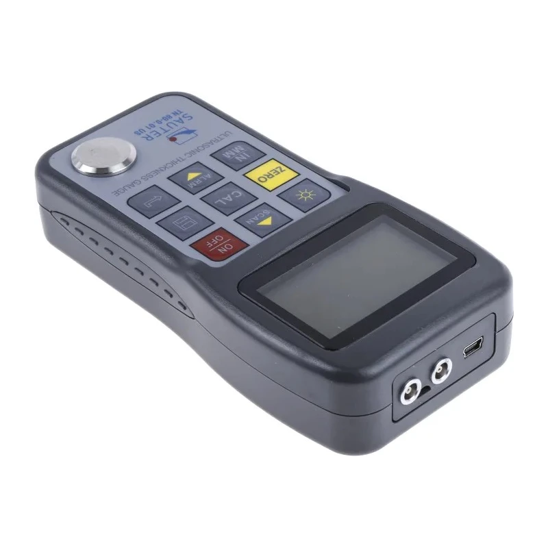 Sauter Ultrasonic Digital Thickness Meter 0.75 mm - 80 mm ±0.01% Accuracy, 0.01 mm Resolution, LCD Display TN 80-0.01US