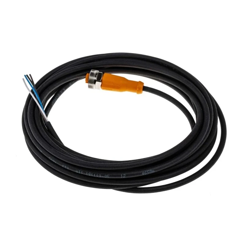 ifm electronic Sensor Actuator Cable Female 4-way M12 to Unterminated Free End, 5 m EVC002