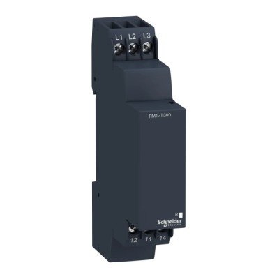 Schneider Electric Monitoring Relay 3 Phase SPDT DIN Rail Mount 528V AC RM17TG00
