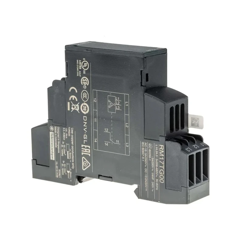 Schneider Electric Monitoring Relay 3 Phase SPDT DIN Rail Mount 528V AC RM17TG00