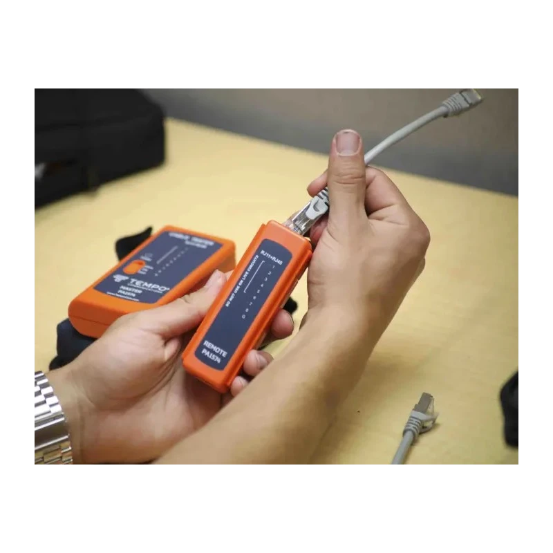 Tempo Network Tester with RJ11, RJ12, RJ45 Connectors, Battery Powered PA1574