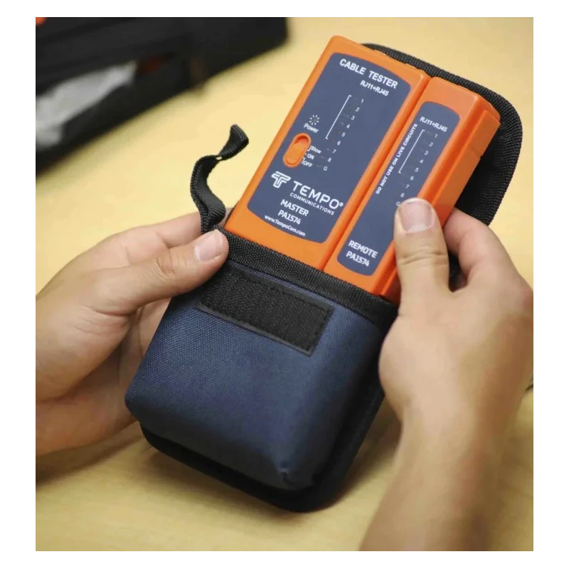Tempo Network Tester with RJ11, RJ12, RJ45 Connectors, Battery Powered PA1574