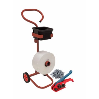 RS PRO White Polypropylene Strapping Kit 19 mm Width 500 m Length Breaking Strain 725 kg 912-9197