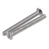 RS PRO Slot Countersunk Stainless Steel Machine Screw 50 mm M5 914-1882