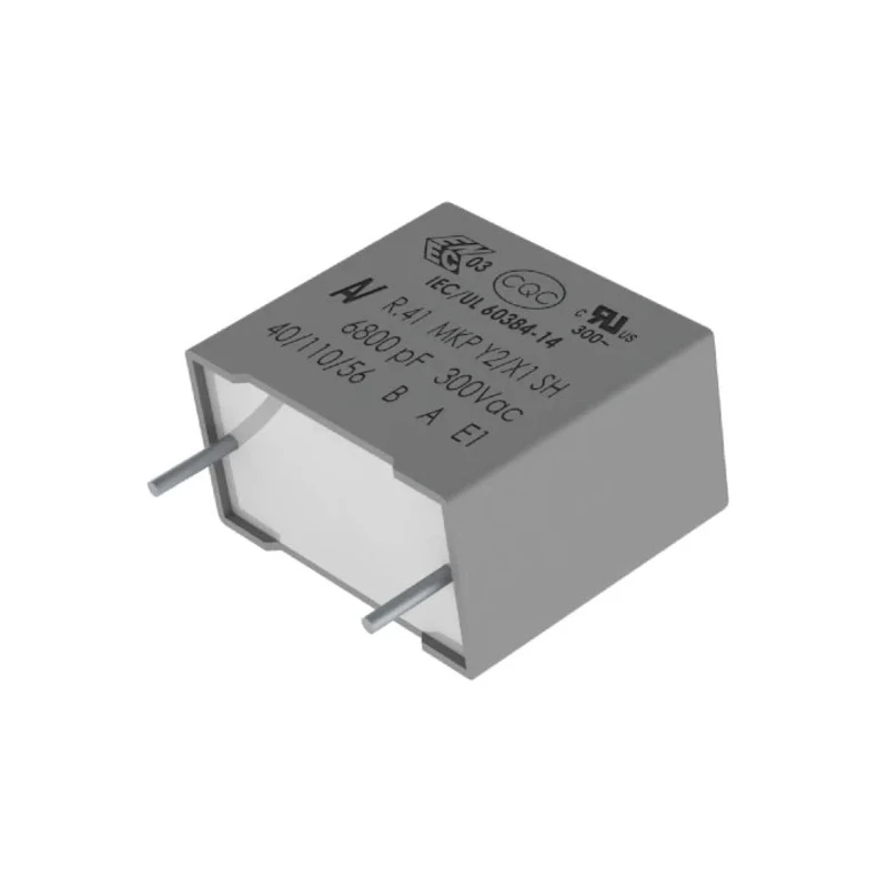 KEMET R41-T Metallized Polypropylene Film Capacitor Y2/X1 (IEC 60384-14), ±10% Tolerance, 150 nF Capacitance R413N315050T0K