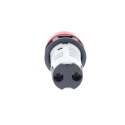 Schneider Electric Panel Mount Red LED Pilot Light Head Harmony 22 mm Cutout 24V IP65 IP20 XB7EV04BP
