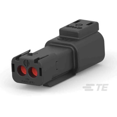 Deutsch Automotive Connector Female Black Cable 2 Way Screw Termination DT04-2P-TN32 / 1-2303812-3