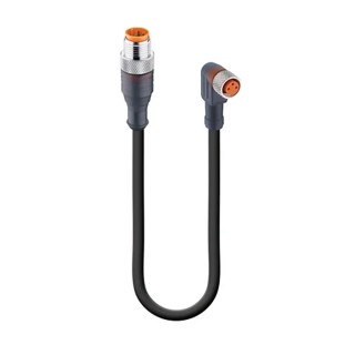 Lumberg Automation Male 3 Way Straight to Female 3 Way M8 Sensor Actuator Cable 600 mm 11750 RST 3-RKMWV/LED A 3-224/0,6 M