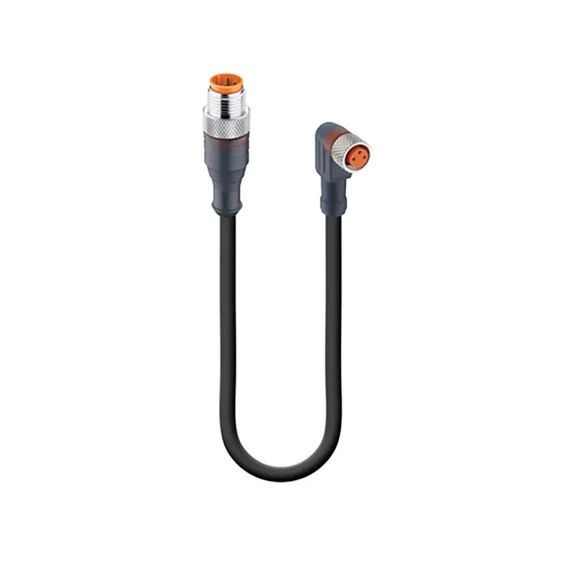 Lumberg Automation Male 3 Way Straight to Female 3 Way M8 Sensor Actuator Cable 600 mm 11750 RST 3-RKMWV/LED A 3-224/0,6 M
