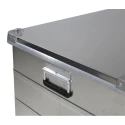 RS PRO Metal Waterproof Watertight Transit Case Aluminium 780 mm x 585 mm x 410 mm 914-4077