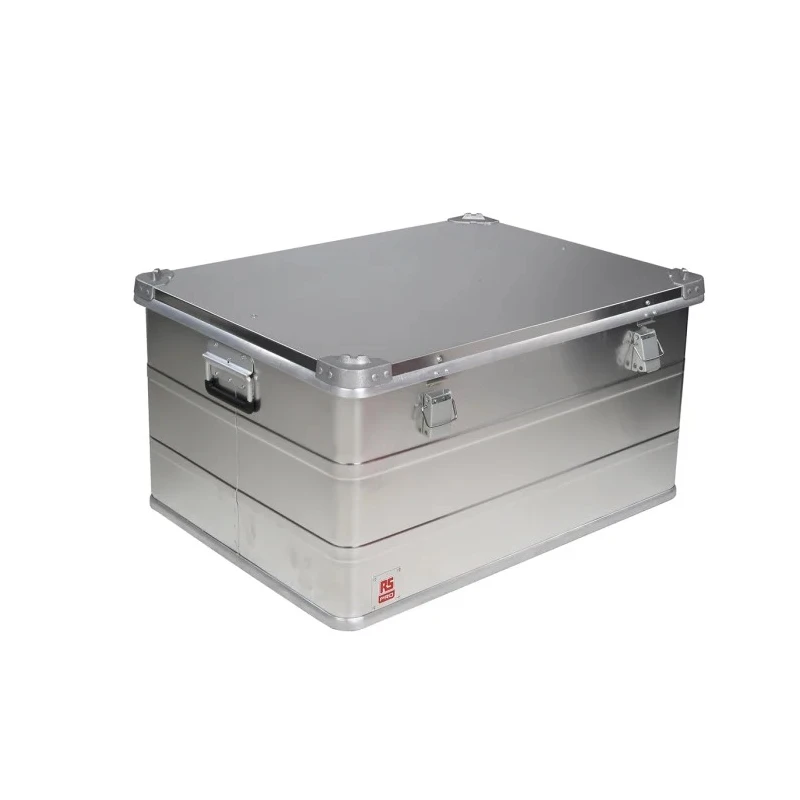 RS PRO Metal Waterproof Watertight Transit Case Aluminium 780 mm x 585 mm x 410 mm 914-4077