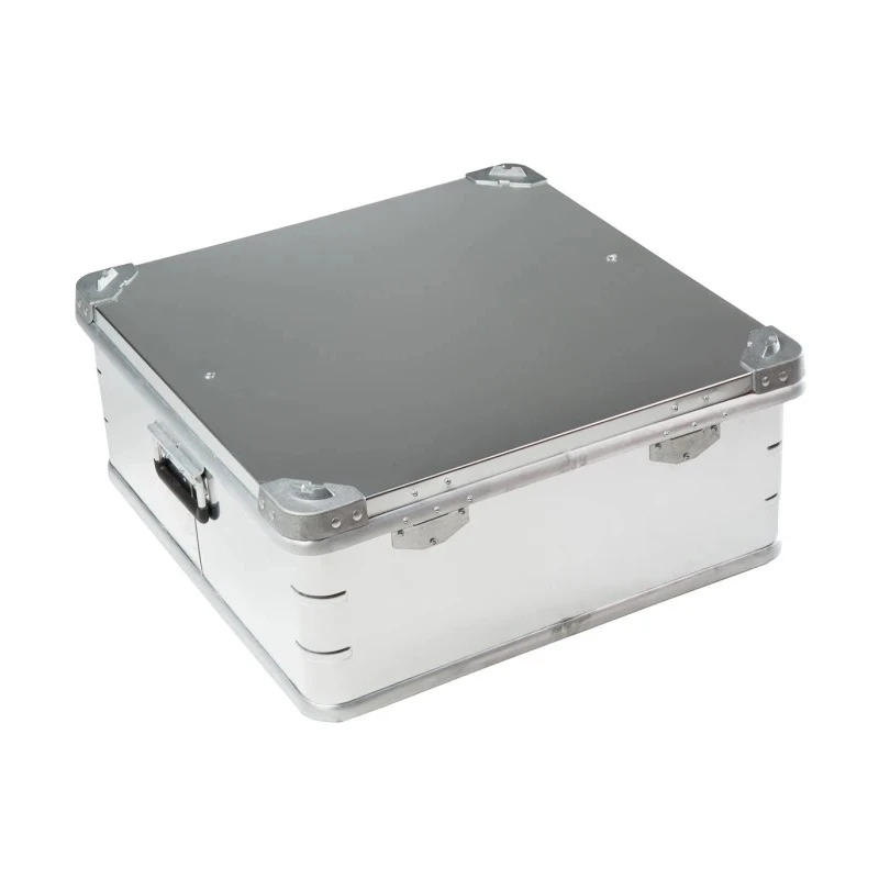 RS PRO Metal Waterproof Watertight Transit Case Aluminium Anodised Finish 580x585x250 mm 914-4115