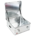 RS PRO Metal Waterproof Watertight Transit Case Aluminium Anodised Finish 580x585x250 mm 914-4115