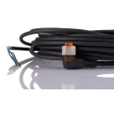 Lumberg Automation Female 4 Way Right Angle to Unterminated Free End Sensor Actuator Cable 250V, 10 m 18158 RKWT 4-225/10 M