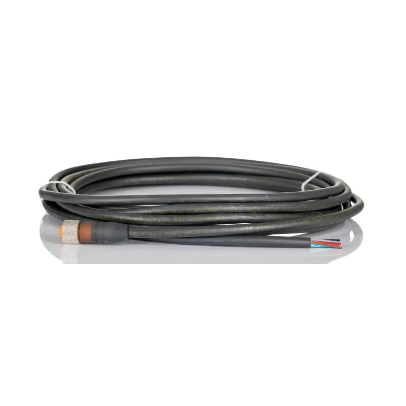 Lumberg Automation Female 12 Way Straight to Unterminated Sensor Actuator Cable, 5 m, Polyurethane 103590 RKT 12-346/5 M