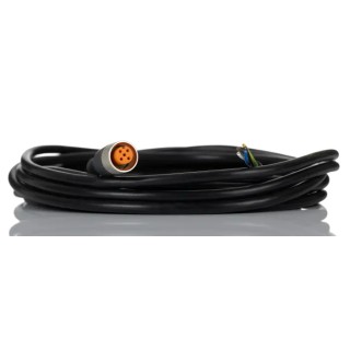 Lumberg Automation Female 5 Way Straight to Unterminated Free End Sensor Actuator Cable, 5 m, Black PVC 51488 RKT 5-289/5 M