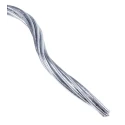 RS PRO Galvanised Steel Wire Rope 50 m Safe Working Load 85 kg Model 193-051