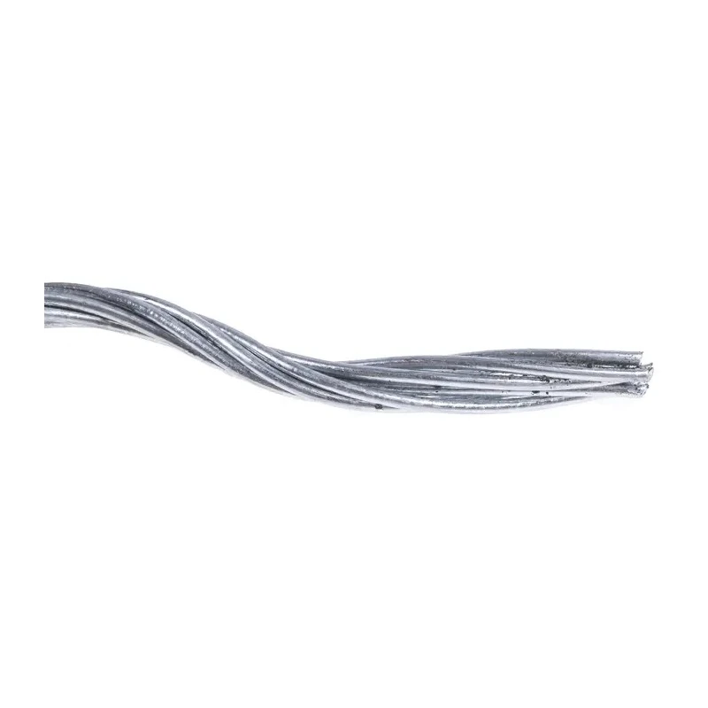 RS PRO Galvanised Steel Wire Rope 50 m Safe Working Load 85 kg Model 193-051