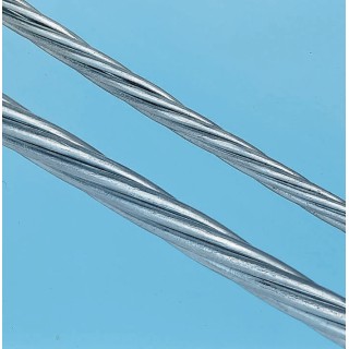 RS PRO Galvanised Steel Wire Rope 50 m Length Safe Working Load 220 kg United Kingdom 193-067