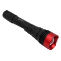 RS PRO Aluminium LED Torch Black, Red 250 lm, 150 mm Length, 2 x AA Batteries 196-4195