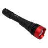 RS PRO Aluminium LED Torch Black, Red 250 lm, 150 mm Length, 2 x AA Batteries 196-4195