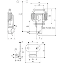 Savigny Stainless Steel Spring Loaded Toggle Latch 75 mm Length 47 mm Width 20 mm Depth 40022 IB
