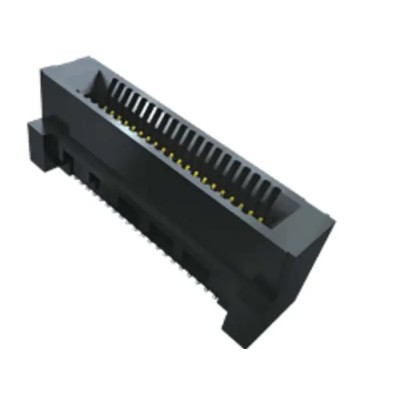 Samtec Right Angle 10-Contact Female Surface Mount Dual Edge Connector 0.8 mm Pitch 240V, 2.6A HSEC8