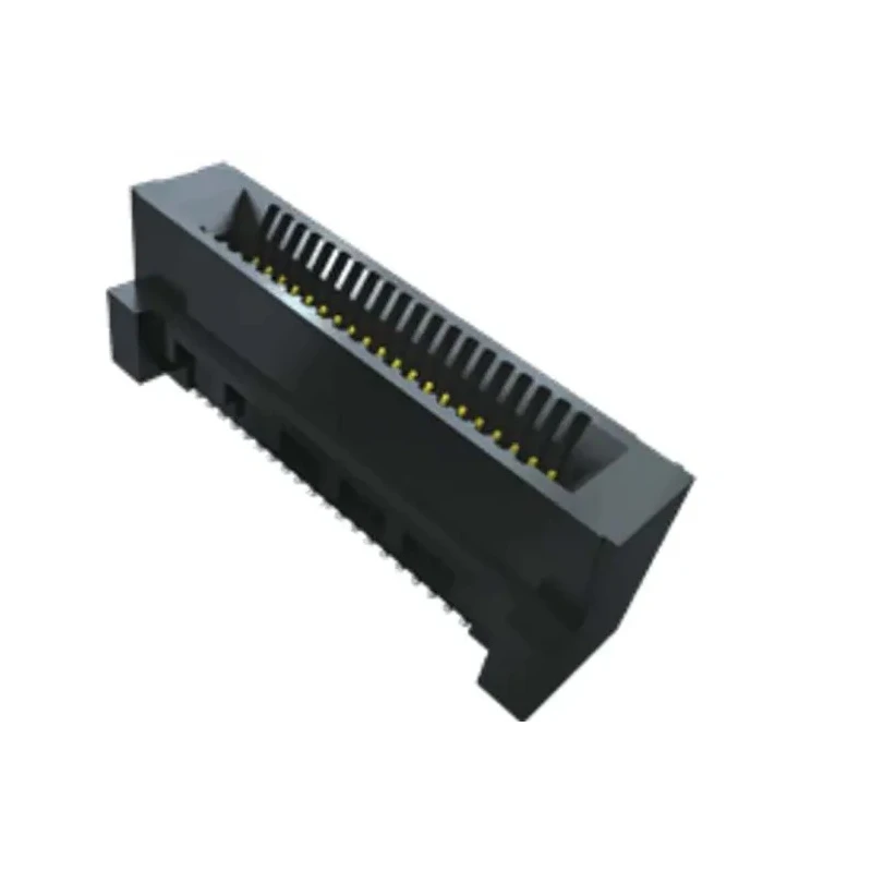Samtec Right Angle 10-Contact Female Surface Mount Dual Edge Connector 0.8 mm Pitch 240V, 2.6A HSEC8