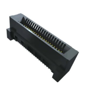 Samtec HSEC8 Series Vertical Edge Connector Female, Surface Mount, 10 Contacts, 0.8 mm Pitch, 1 Row, Solder Termination 