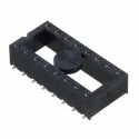 Samtec DIL Socket 16 Contacts 2.54mm Pitch Vertical PCB Stamped Pin Open Frame ICF-316-T-O