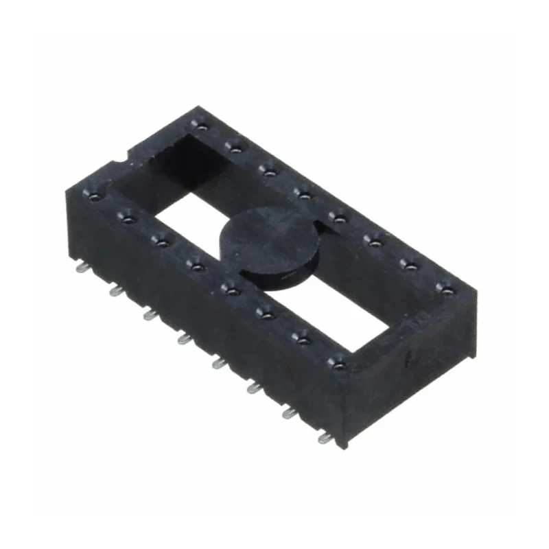 Samtec DIL Socket 16 Contacts 2.54mm Pitch Vertical PCB Stamped Pin Open Frame ICF-316-T-O