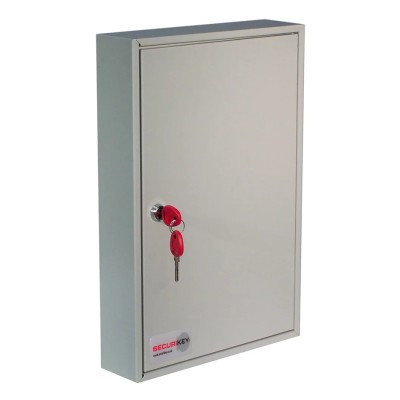Securikey 64 Key Capacity Grey Steel Wall-Mount Key Cabinet KC064