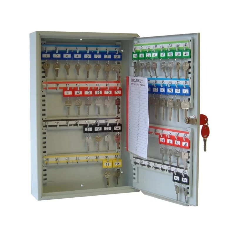 Securikey 64 Key Capacity Grey Steel Wall-Mount Key Cabinet KC064