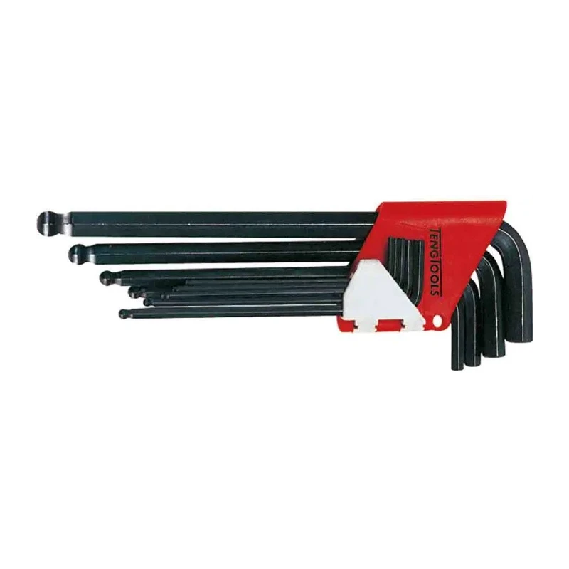 Teng Tools 9 piece L Metric Hex Key Set Hex size 1.5 to 10 mm 1479MM