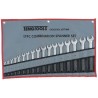 Teng Tools 17-Piece Chrome Vanadium Steel Ring Spanner Set 6 To 22 mm 6517MM