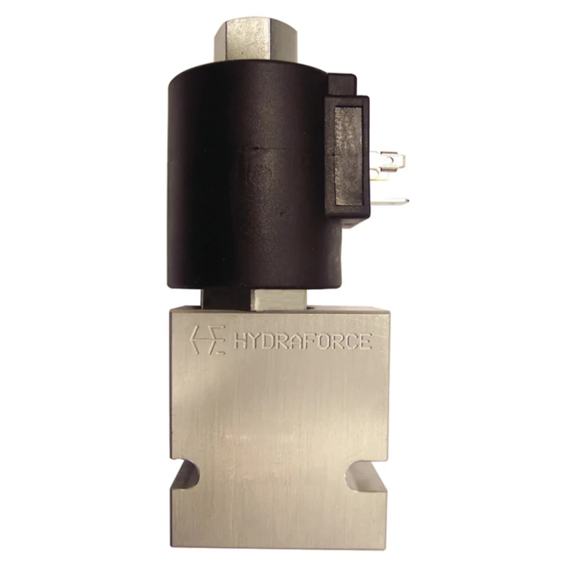 HydraForce Solenoid Valve 2 Port Normally Open 24V 3/8 in Aluminium Body SV10-23-3B-N-24DG