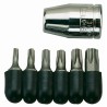 Teng Tools Slotted, Torx, Hex, Phillips Screwdriver Bit Set, 6 Pieces, Steel, 6.35 mm Drive Size 1486