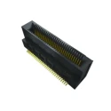 Samtec Series Right Angle Edge Connector Female, Surface Mount, 10-Contacts, 0.635 mm Pitch, 1 Row, Solder Termination MEC6