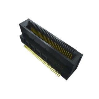 Samtec Series Right Angle Edge Connector Female, Surface Mount, 10-Contacts, 0.635 mm Pitch, 1 Row, Solder Termination MEC6