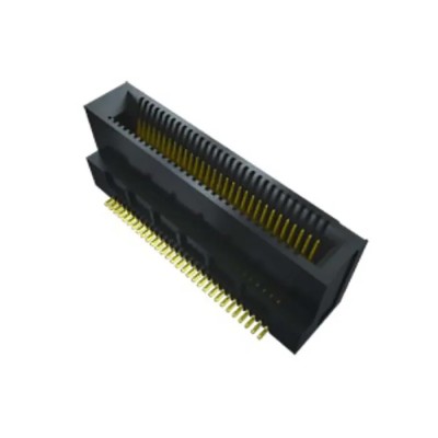 Samtec Series Right Angle Edge Connector Female, Surface Mount, 10-Contacts, 0.635 mm Pitch, 1 Row, Solder Termination MEC6