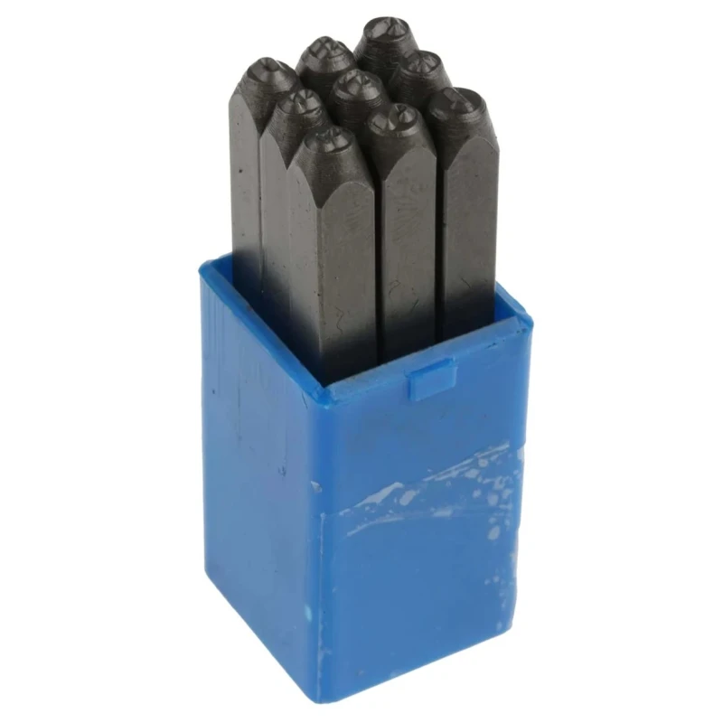 RS PRO 2.5 mm Character Height 9 Piece Engraving Punch Set Model 251-766